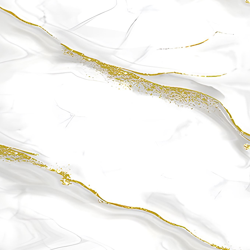 Golden Wave Cloud Pattern Soveværelsesvæg PET Transfer Film