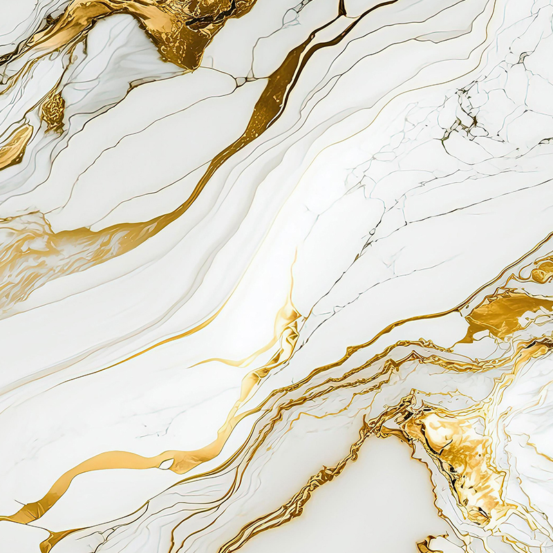 Golden Wave Køkkenskab PET 3D Transfer Film